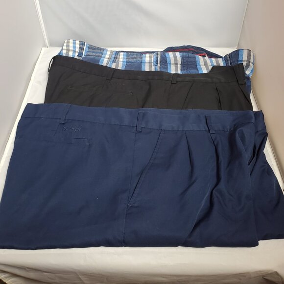 3 pair of big and tall men's shorts. Size 50. 2 pair Reebok, 1 pair True Nation - Picture 1 of 5
